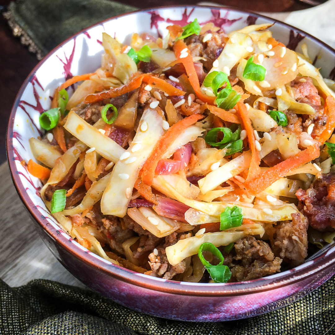 Keto Friendly Egg Roll in a Bowl