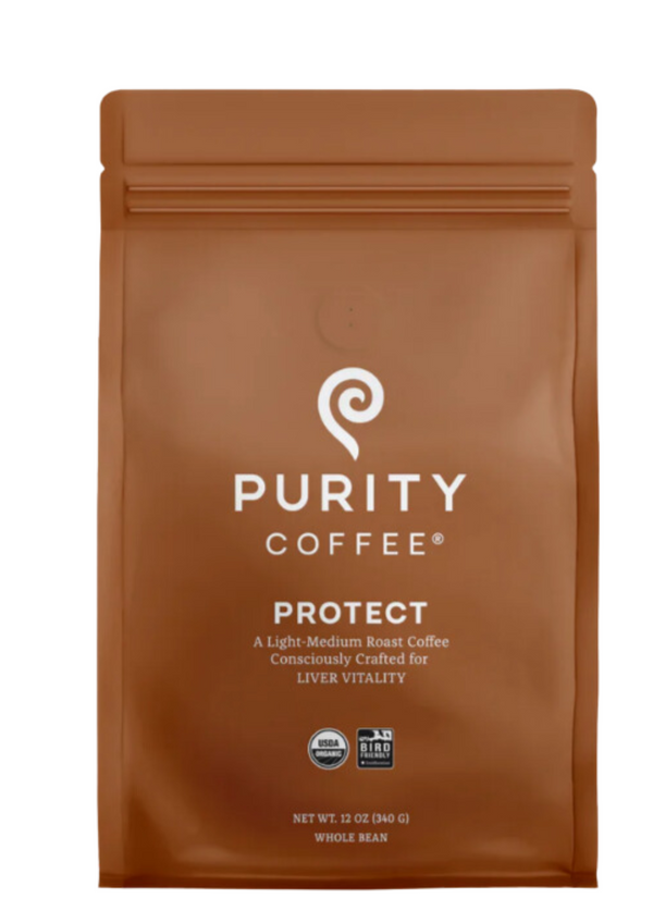 Purity Coffee Protect: Light-Medium Roast Whole Bean Coffee