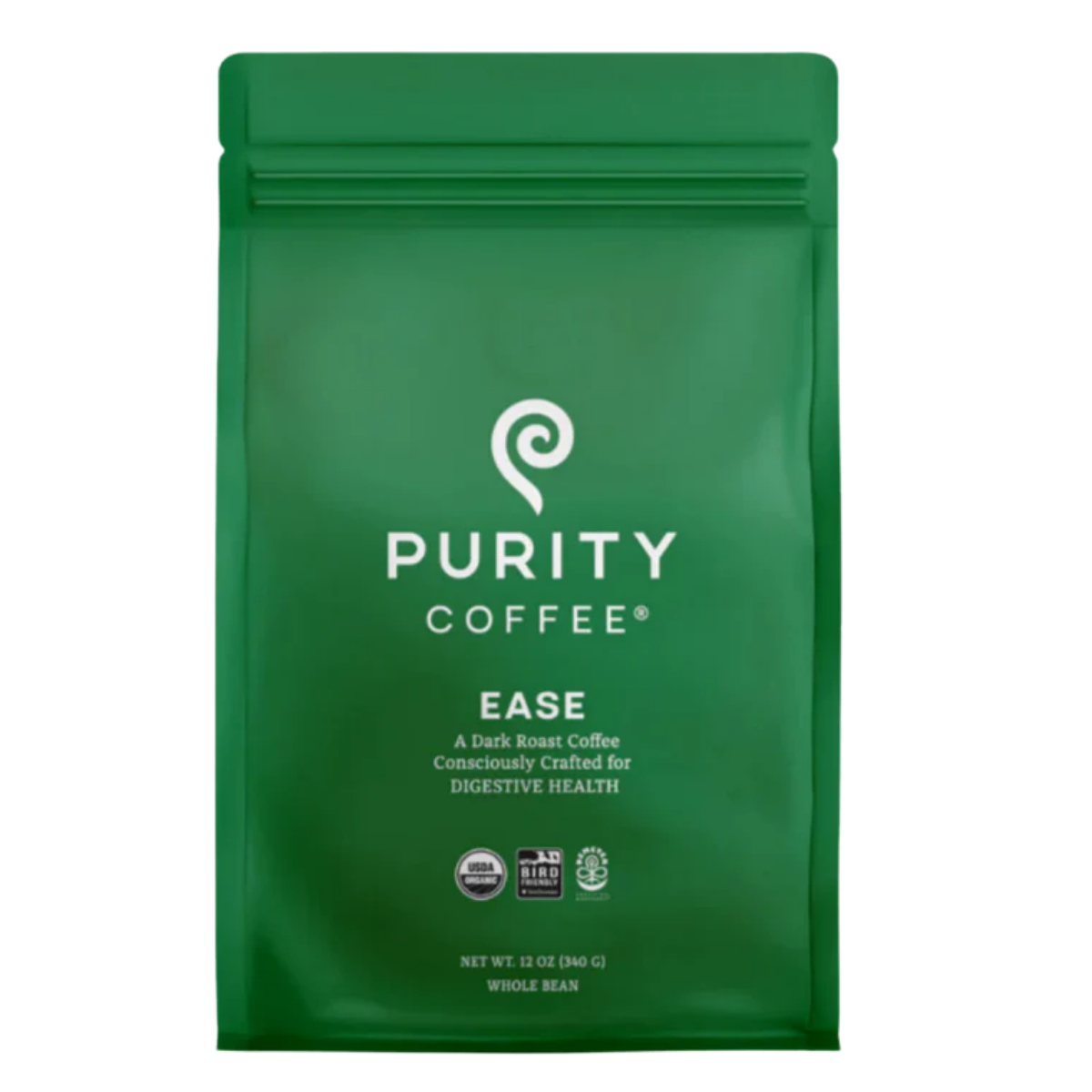 Purity Coffee Ease: Dark Roast Whole Bean Coffee
